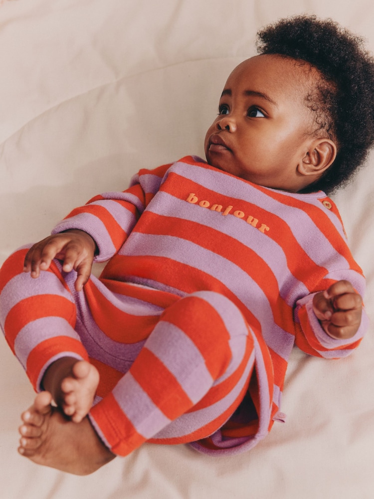 Red/Purple Stripe - Baby-Set mit Top und Leggings, 2 -teiliges Set (0Monate–2Jahre) - Bild 3 von 3 Red/Purple Stripe - Baby-Set mit Top und Leggings, 2 -teiliges Set (0Monate–2Jahre) - Bild 3 von 3