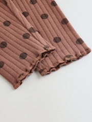 Chocolate Brown Spot Baby Sweatshirt And Legging 2 Piece Set (0mths-2yrs) - Image 13 of 14