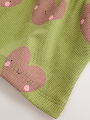 Green Heart Peplum Top and Leggings Baby Set (0mths-2yrs) - Image 15 of 17