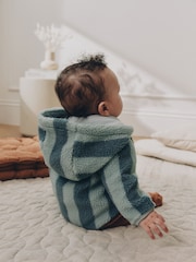 Blue Stripe Fleece Baby Zip Jacket (0mths-2yrs) - Image 2 of 4