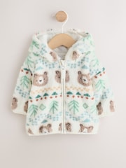 Green Fairisle Fleece Baby Zip Jacket (0mths-2yrs) - Image 1 of 5