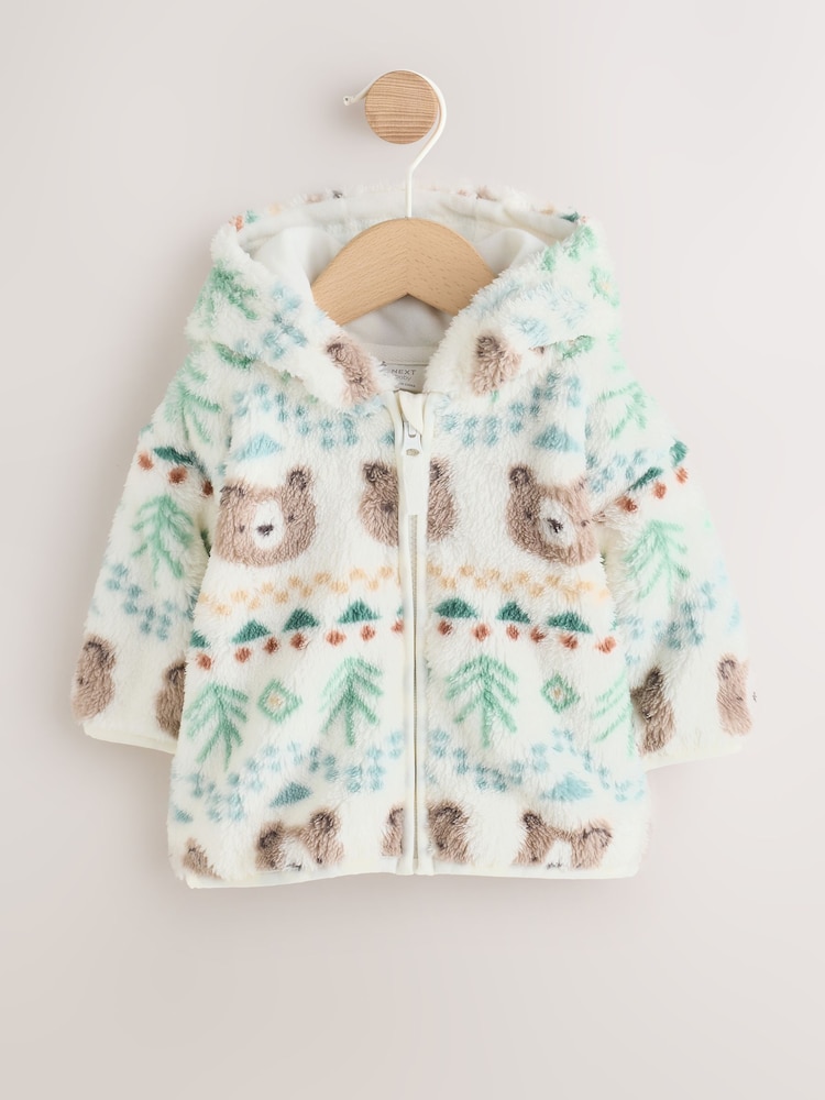 Green Fairisle Fleece Baby Zip Jacket (0mths-2yrs) - Image 1 of 5