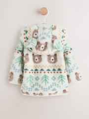 Green Fairisle Fleece Baby Zip Jacket (0mths-2yrs) - Image 2 of 5