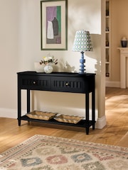 Nina Campbell Black Willis Console Table - Image 1 of 7