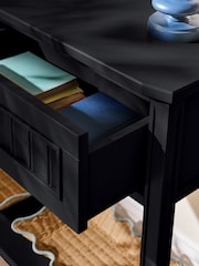 Nina Campbell Black Willis Console Table - Image 4 of 7