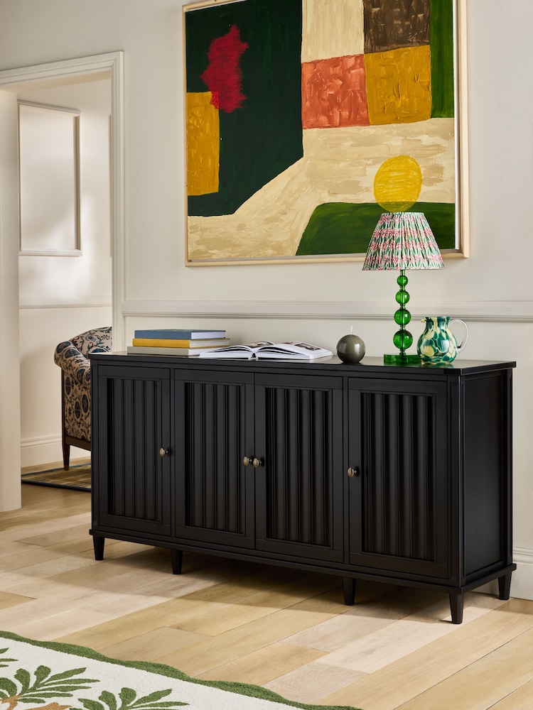 Nina Campbell Black Willis Large Sideboard - Image 1 of 9