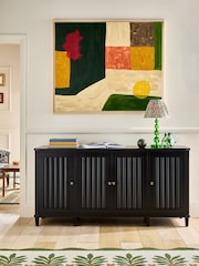 Nina Campbell Black Willis Large Sideboard - Image 2 of 9