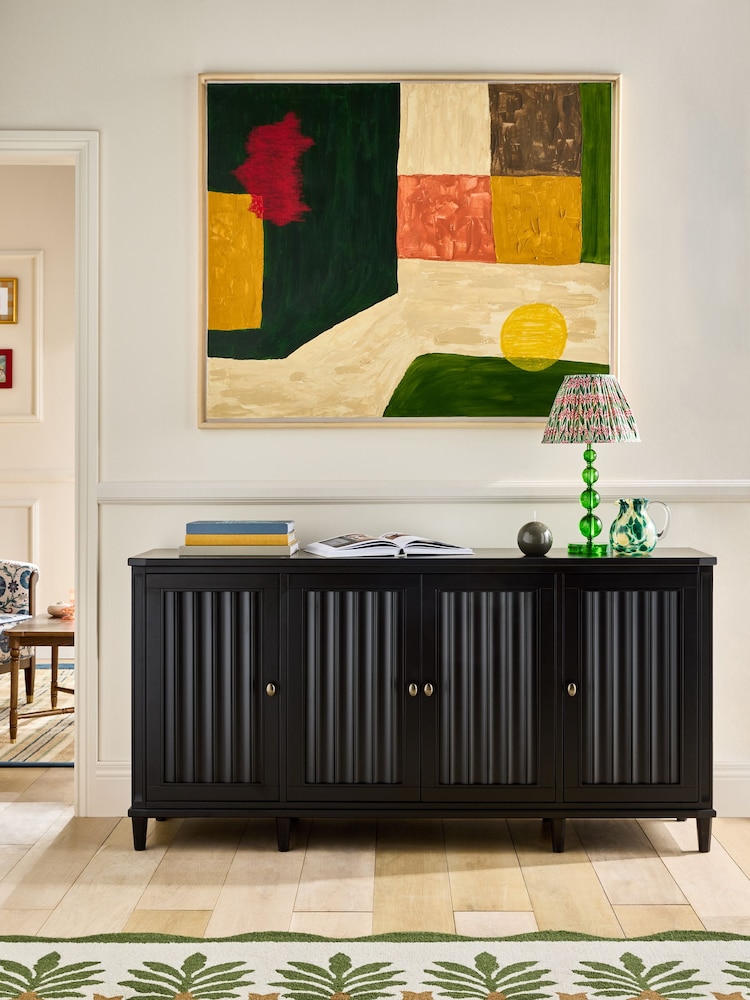 Nina Campbell Black Willis Large Sideboard - Image 2 of 9