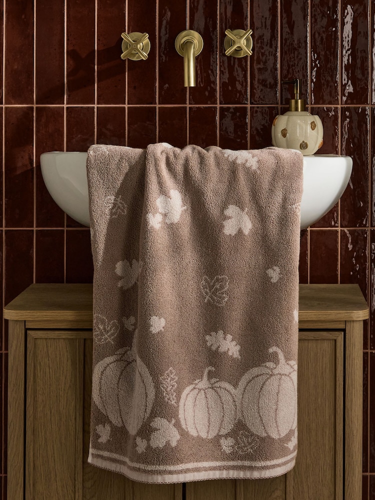 Autumn Pumpkin Hand Towel - 画像 1 / 4
