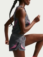 Nike Black Aero Swift Dri-FIT Brief Lined 3 Running Shorts - Image 2 of 5