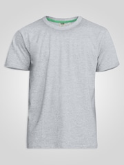 D555 Light Grey Flyers Premium Weight Combed Cotton Crew Neck T-Shirt - Image 4 of 5