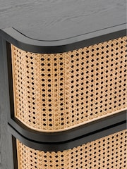 La Redoute Intérieurs Black Laora Cane Chest of 6 Drawers - Image 4 of 4