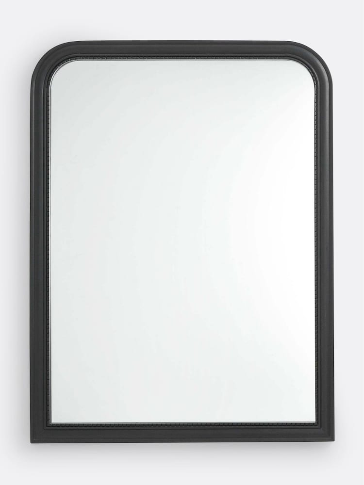 La Redoute Intérieurs Black Afsan 90 x 120cm Mango Framed Mirror - Image 1 of 2
