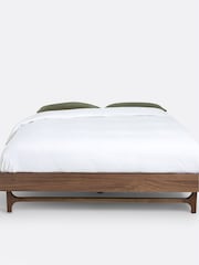 La Redoute Intérieurs Walnut Larsen Vintage Bed with Slats - Image 2 of 5