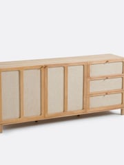 La Redoute Intérieurs Oak Linen Tint Esmara Ash/Linen Sideboard - Image 1 of 4