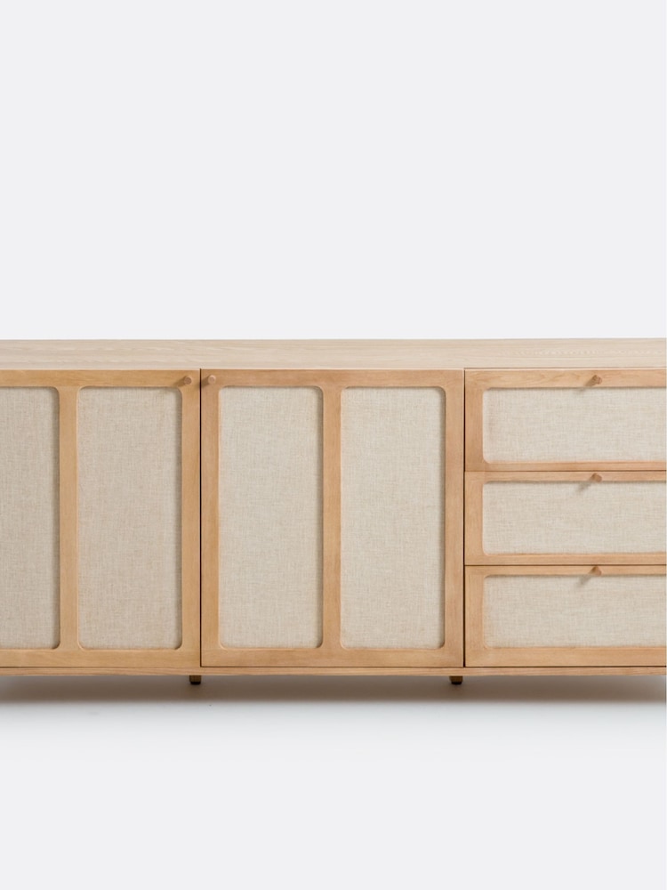 La Redoute Intérieurs Oak Linen Tint Esmara Ash/Linen Sideboard - Image 2 of 4 La Redoute Intérieurs Oak Linen Tint Esmara Ash/Linen Sideboard - Image 2 of 4