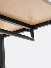 La Redoute Intérieurs Black Adarbi Corner Wood & Metal Wardrobe Unit - Image 3 of 6