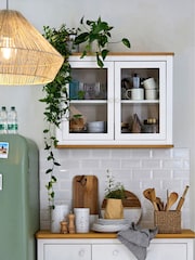 La Redoute Intérieurs White Alvina Pine Wall Cabinet - Image 1 of 5