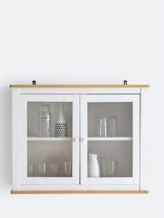 La Redoute Intérieurs White Alvina Pine Wall Cabinet - Image 2 of 5