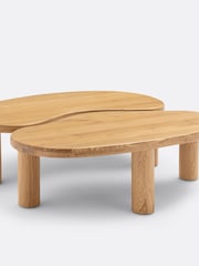 La Redoute Intérieurs Oak Rodi Organically Shaped Coffee Table - Image 3 of 4