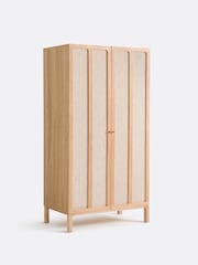 La Redoute Intérieurs Oak Linen Tint Esmara 2-Door Ash & Linen Wardrobe - Image 1 of 5