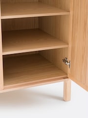 La Redoute Intérieurs Oak Linen Tint Esmara 2-Door Ash & Linen Wardrobe - Image 2 of 5