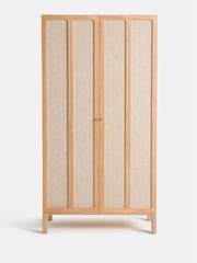 La Redoute Intérieurs Oak Linen Tint Esmara 2-Door Ash & Linen Wardrobe - Image 3 of 5