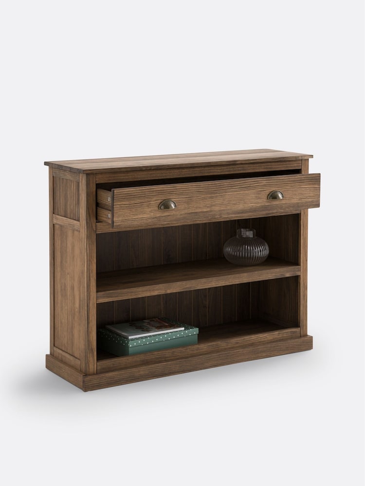 La Redoute Intérieurs Waxed Natural Teak Lunja Console in Solid Pine - Image 2 of 5