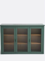 La Redoute Intérieurs Green Eucalyptus Alvina 3 Door Cabinet in Solid Pine - Image 1 of 4