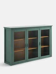 La Redoute Intérieurs Green Eucalyptus Alvina 3 Door Cabinet in Solid Pine - Image 4 of 4