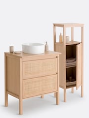 La Redoute Intérieurs Natural Lumpa Cane Bathroom Storage Column - Image 1 of 6
