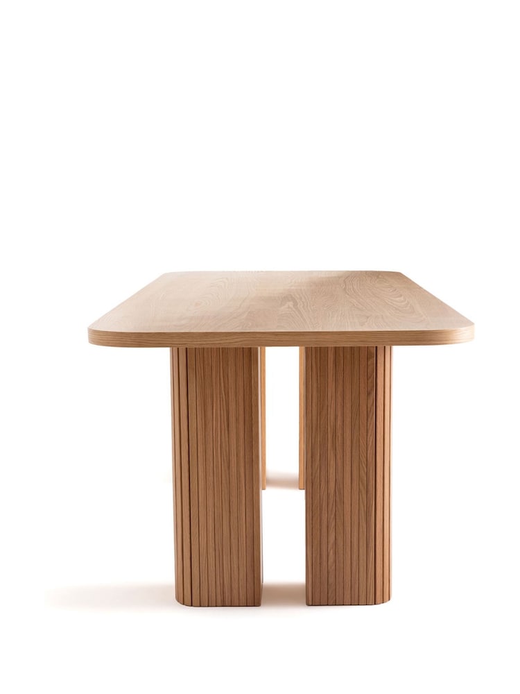 La Redoute Intérieurs Oak Signatures Latti 6 to 8 Seater Rectangular Dining Table - Image 2 of 5 La Redoute Intérieurs Oak Signatures Latti 6 to 8 Seater Rectangular Dining Table - Image 2 of 5