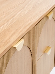 La Redoute Intérieurs Oak Gisela Double Basin Bathroom Vanity Unit with 2 Do Drawers - Image 3 of 5