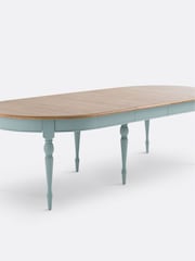 La Redoute Intérieurs Sky Blue Angusta 4 to 12 Seater Extendable Dining Table - Image 3 of 6