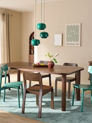 La Redoute Intérieurs Walnut Top For Alzar 6 To 8 Place Settings Table - Image 1 of 5