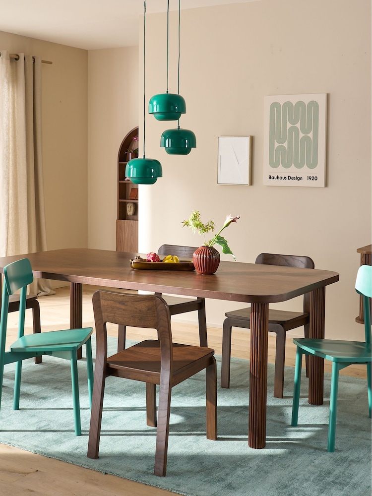 La Redoute Intérieurs Walnut Top For Alzar 6 To 8 Place Settings Table - Image 1 of 5 La Redoute Intérieurs Walnut Top For Alzar 6 To 8 Place Settings Table - Image 1 of 5