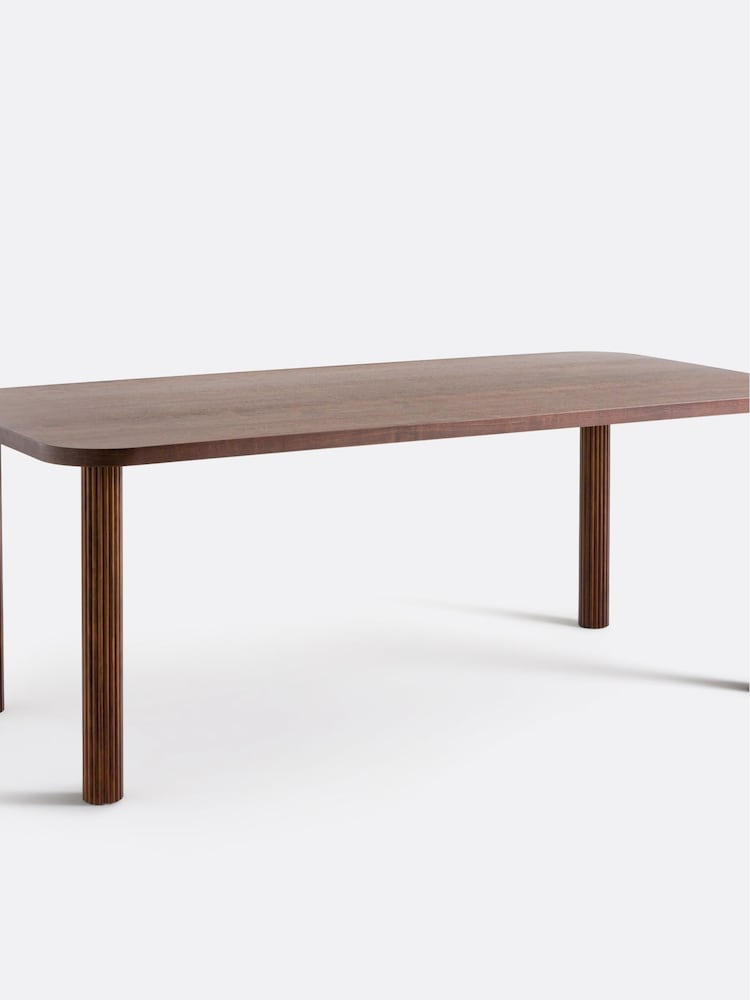 La Redoute Intérieurs Walnut Top For Alzar 6 To 8 Place Settings Table - Image 2 of 5 La Redoute Intérieurs Walnut Top For Alzar 6 To 8 Place Settings Table - Image 2 of 5