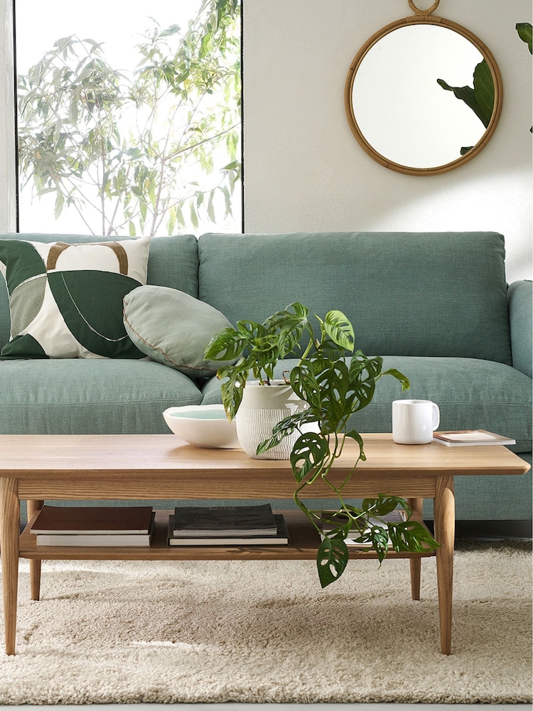 La Redoute Intérieurs Natural Lussan Ash Double Top Coffee Table - Image 1 of 4