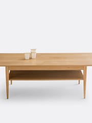 La Redoute Intérieurs Natural Lussan Ash Double Top Coffee Table - Image 3 of 4