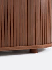 La Redoute Intérieurs Walnut Marcelino TV Stand with 2 Sliding Doors - Image 5 of 5