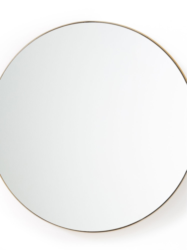 La Redoute Intérieurs Brass Iodus 90cm Diameter Metal Mirror - Image 2 of 3