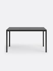 La Redoute Intérieurs Black Hiba 4 Seater Industrial Metal Dining Table - Image 2 of 4