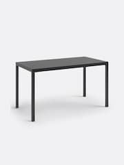 La Redoute Intérieurs Black Hiba 4 Seater Industrial Metal Dining Table - Image 3 of 4