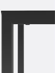 La Redoute Intérieurs Black Hiba 4 Seater Industrial Metal Dining Table - Image 4 of 4