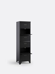 La Redoute Intérieurs Black Hiba Industrial Metal Drawer Unit with Labels - Image 2 of 4