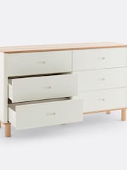 La Redoute Intérieurs Oak/White Manoe Chest of 6- Drawers - Image 6 of 6