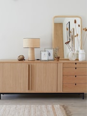 La Redoute Intérieurs Oak Strio Sideboard with Sliding Doors - Image 1 of 6