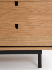 La Redoute Intérieurs Oak Strio Sideboard with Sliding Doors - Image 4 of 6
