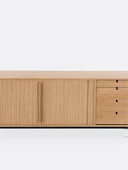 La Redoute Intérieurs Oak Strio Sideboard with Sliding Doors - Image 6 of 6