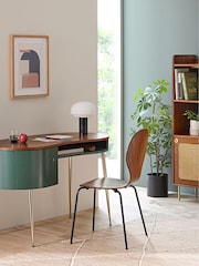 La Redoute Intérieurs Green Walnut Topim Vintage Desk - Image 1 of 6
